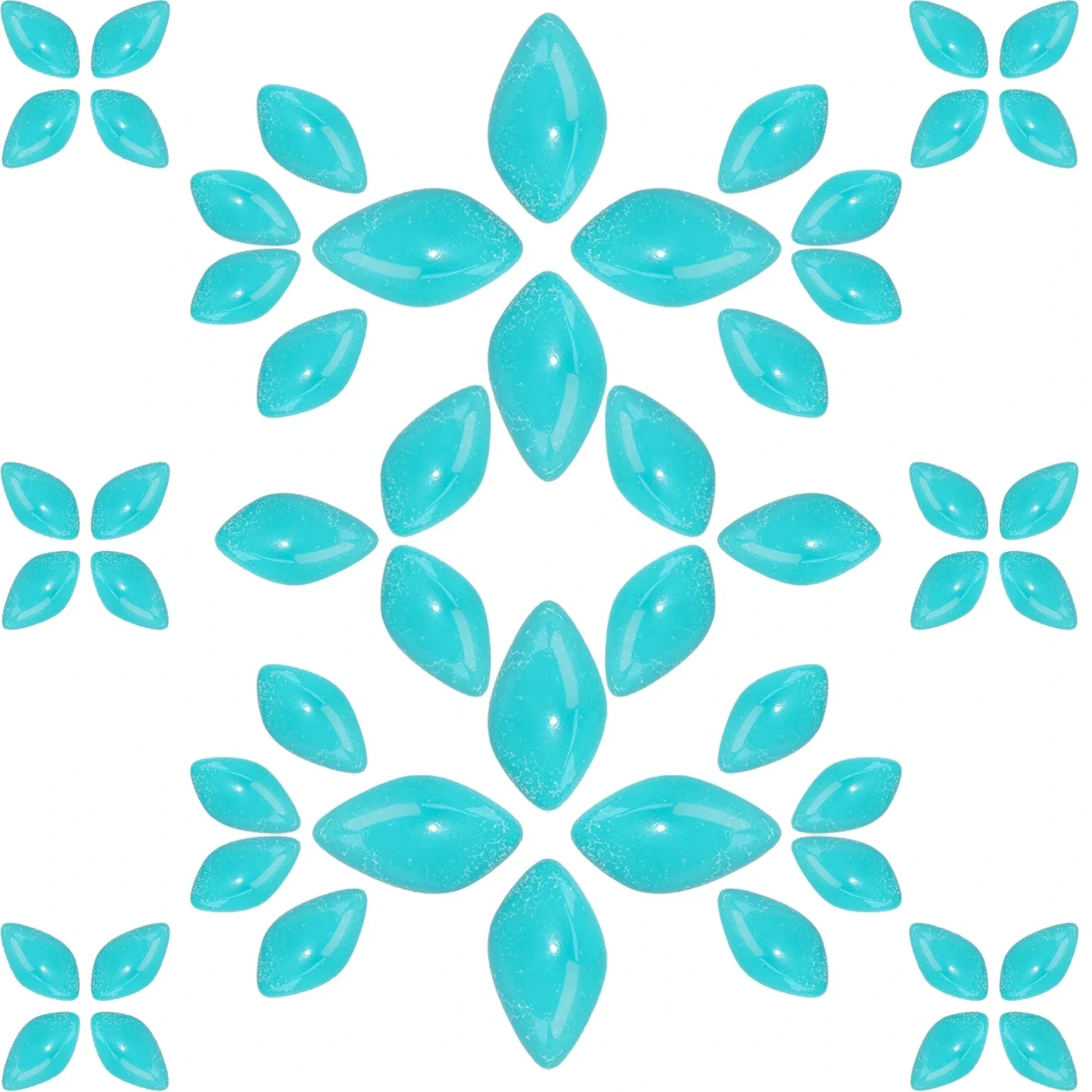 Cab Natural Turquoise Free-shape Blue Color 18*32mm Peripheral Jewelry Accessory Women Jewelry Anniversary Gift Flat Back 1