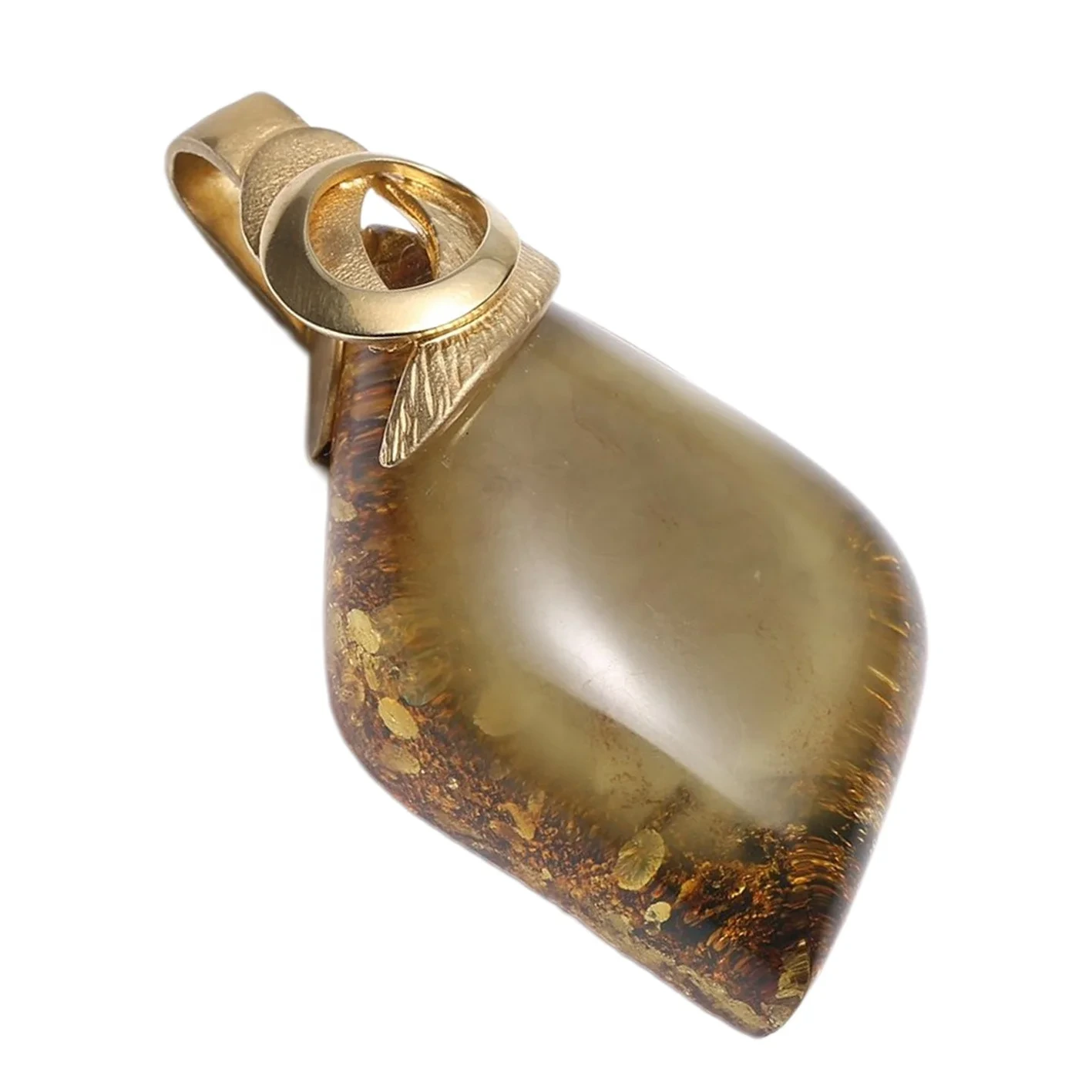 Baltesch Amber Pendant Stress Relief Kaddo Fir Hir Kraaft Pendant Enorm gréng Braun Drop Multi Stone Fir Mann Unisex Kaddo 1