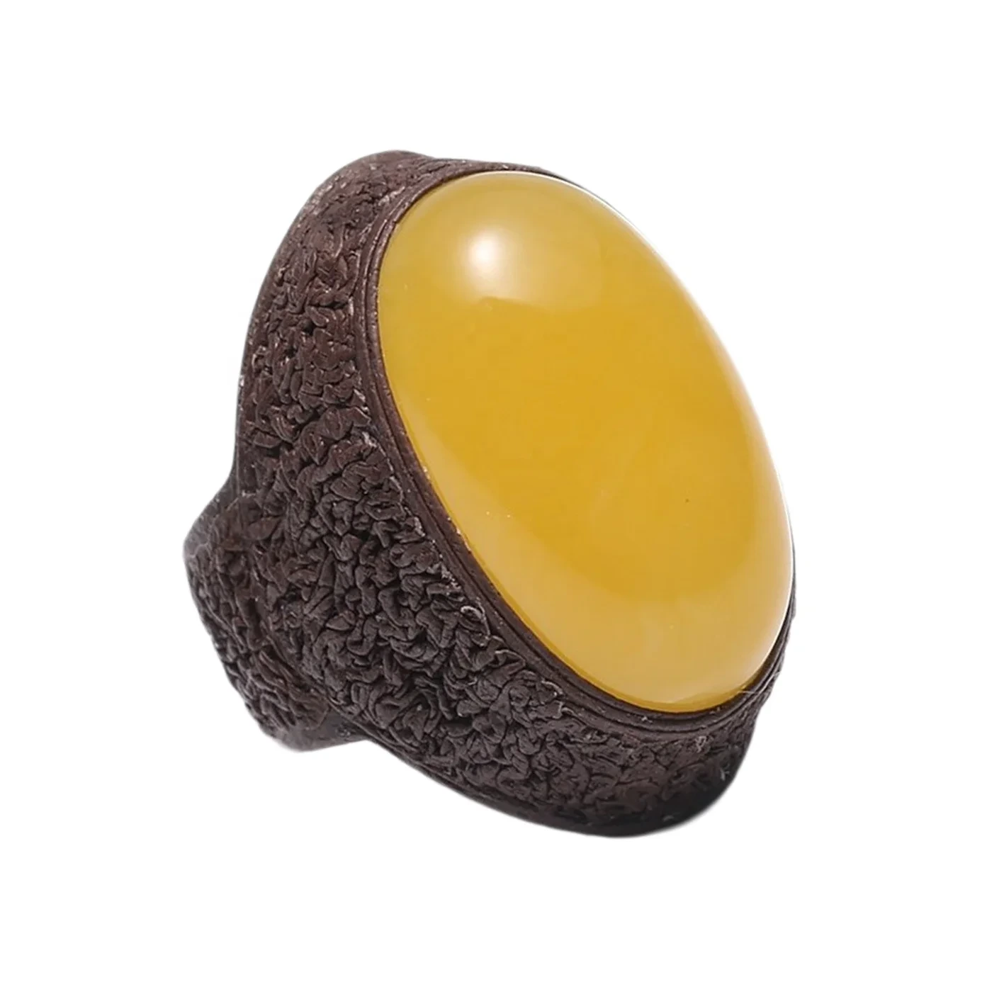 Cincin Kalung Baltik Amber Set henteu teratur Chip Gravel Uncut Nugget Perhiasan Bermakna 8.3g Hadiah Pikeun Gaya Trendina 1