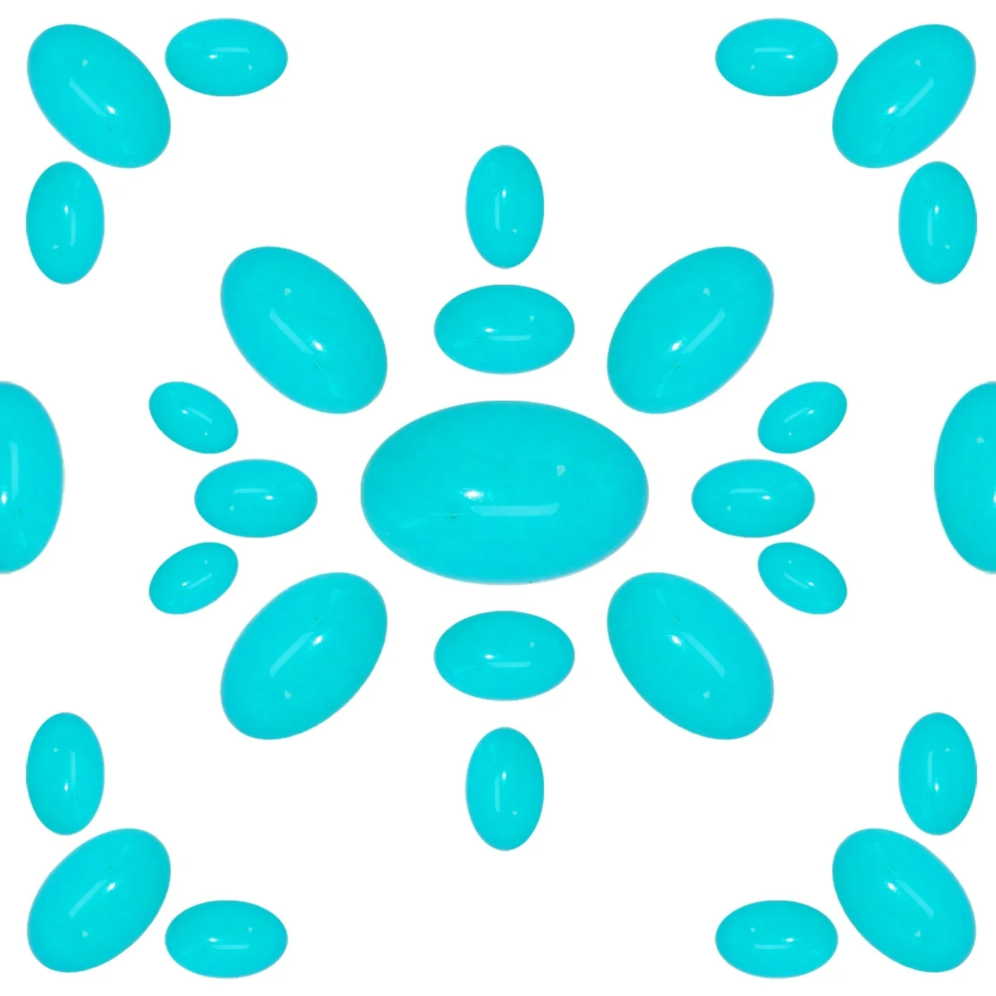 Natural Turquoise Color Blue Shape Oval Size 11*17mm Jewelry With A Casual And Trendy Style For Unisex Gift 1