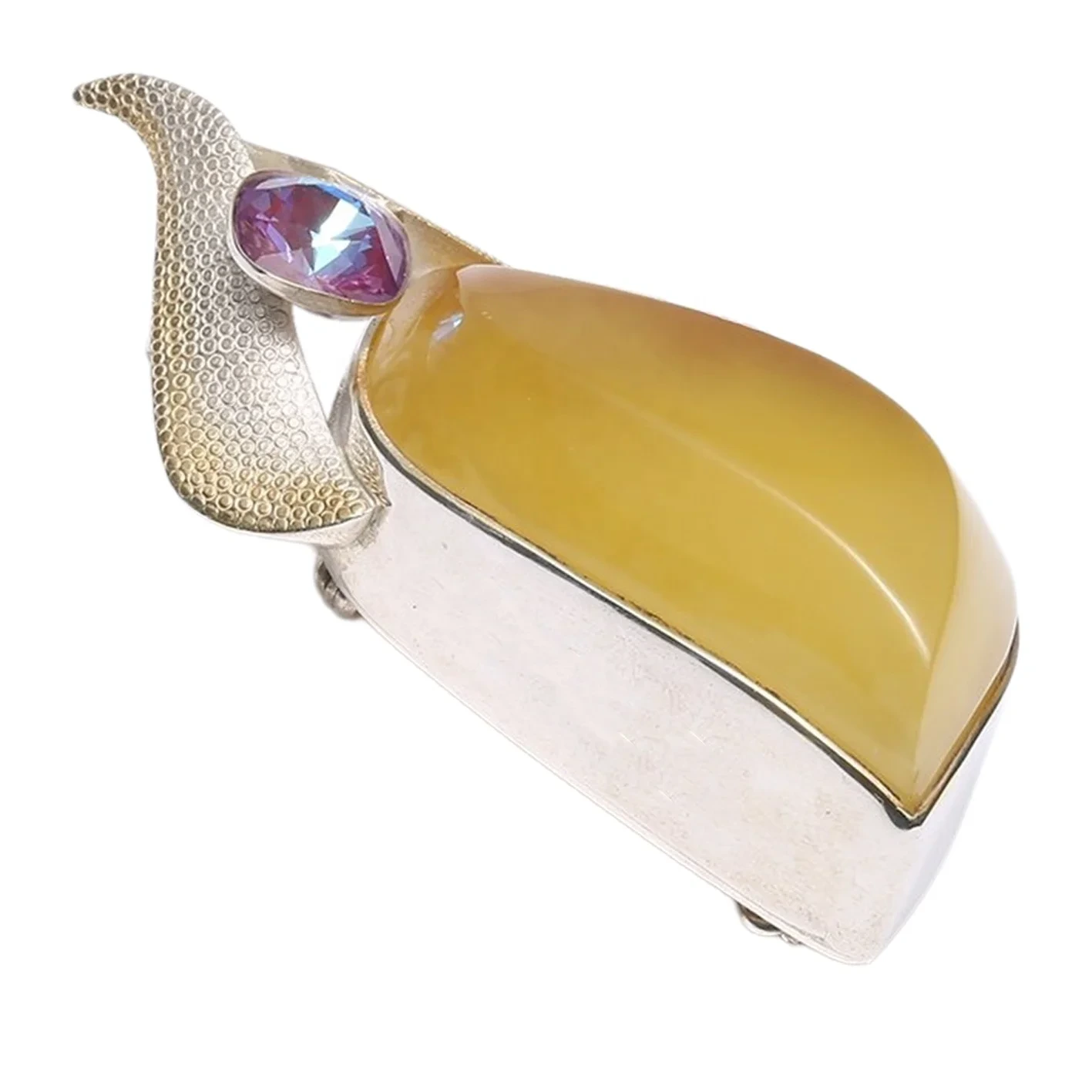 Ọkachamma nnukwu Black Amber Pendant Baltic Amber na Sterling Ụdị dị iche iche nke Amber Pendant Yellow Agba 1