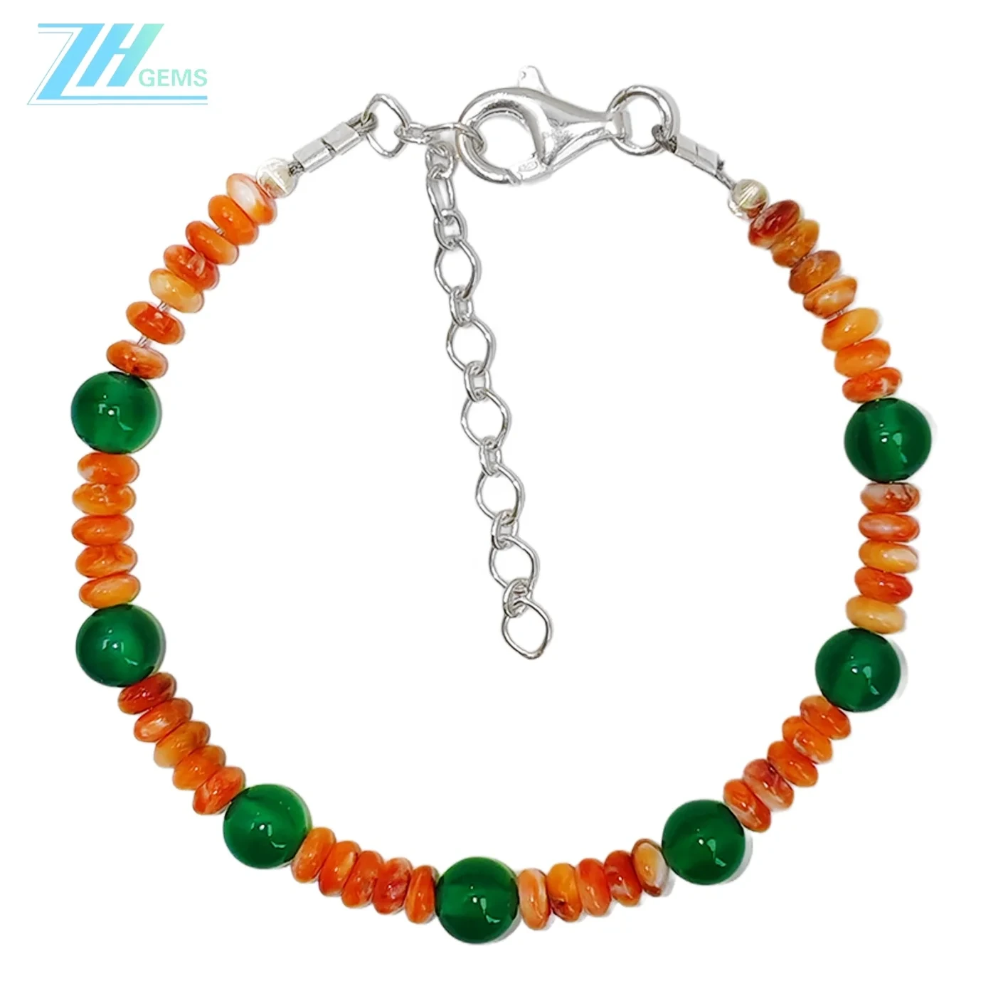 Natural Orange Spiny Oyster Bead Jewelry Simple Modern Style Holidays Anniversary Gifts Are The Best Choice 1