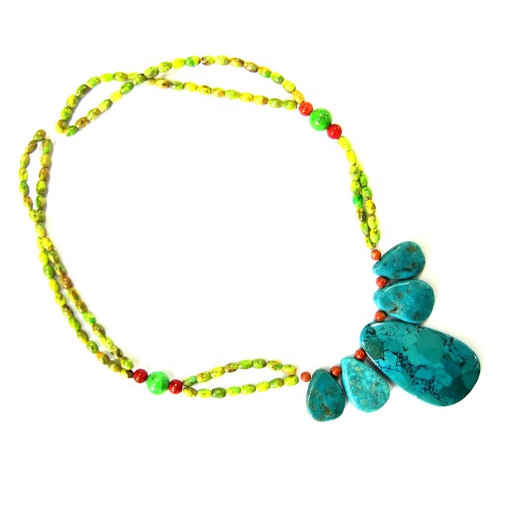 عرضه کننده گردنبند جواهرات فیروزه با رتبه برتر | سنگهای ZH 8