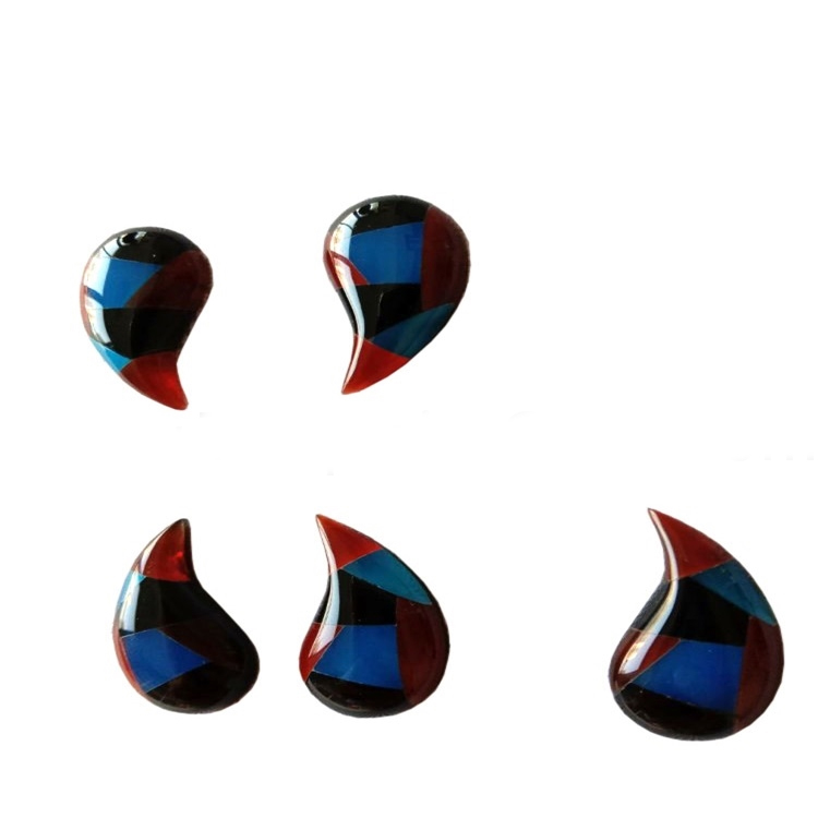 Earrings Mosaik Terbaru Gemstone / Fashion Perhiasan Earrings Splicing 7