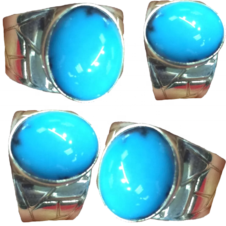 Zakázkové pravé tyrkysové prsteny business Výrobce | ZH Drahokamy 8