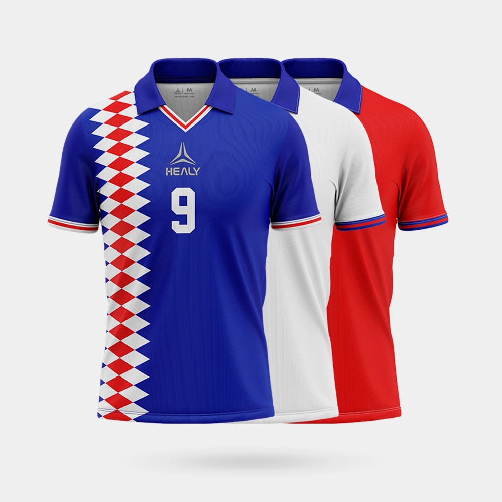 کلب یونیفارم ریٹرو ساکر جرسی ونٹیج کلاسک فٹ بال پولو ٹی شرٹ کھیلوں کا لباس 1