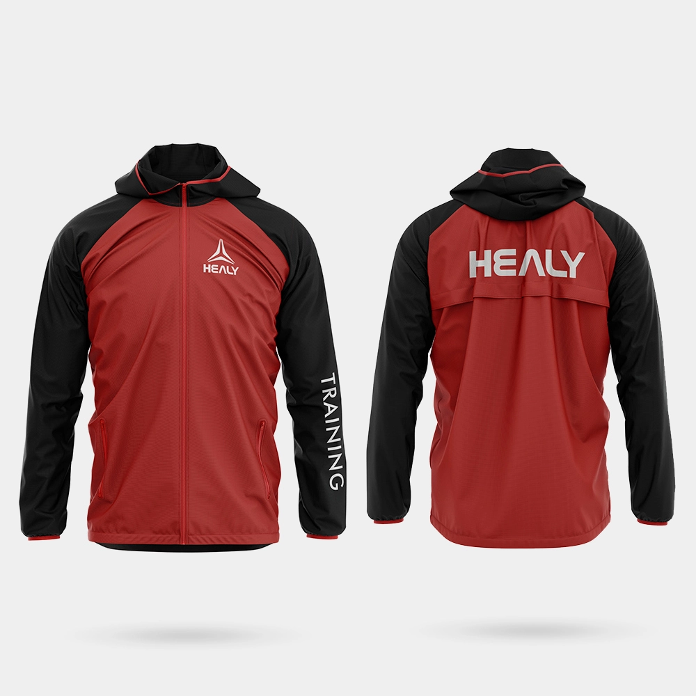 Мушка јакна са капуљацом од ветровке са рајсфершлусом, лагане мајице за трчање са прилагођеним логотипом 1