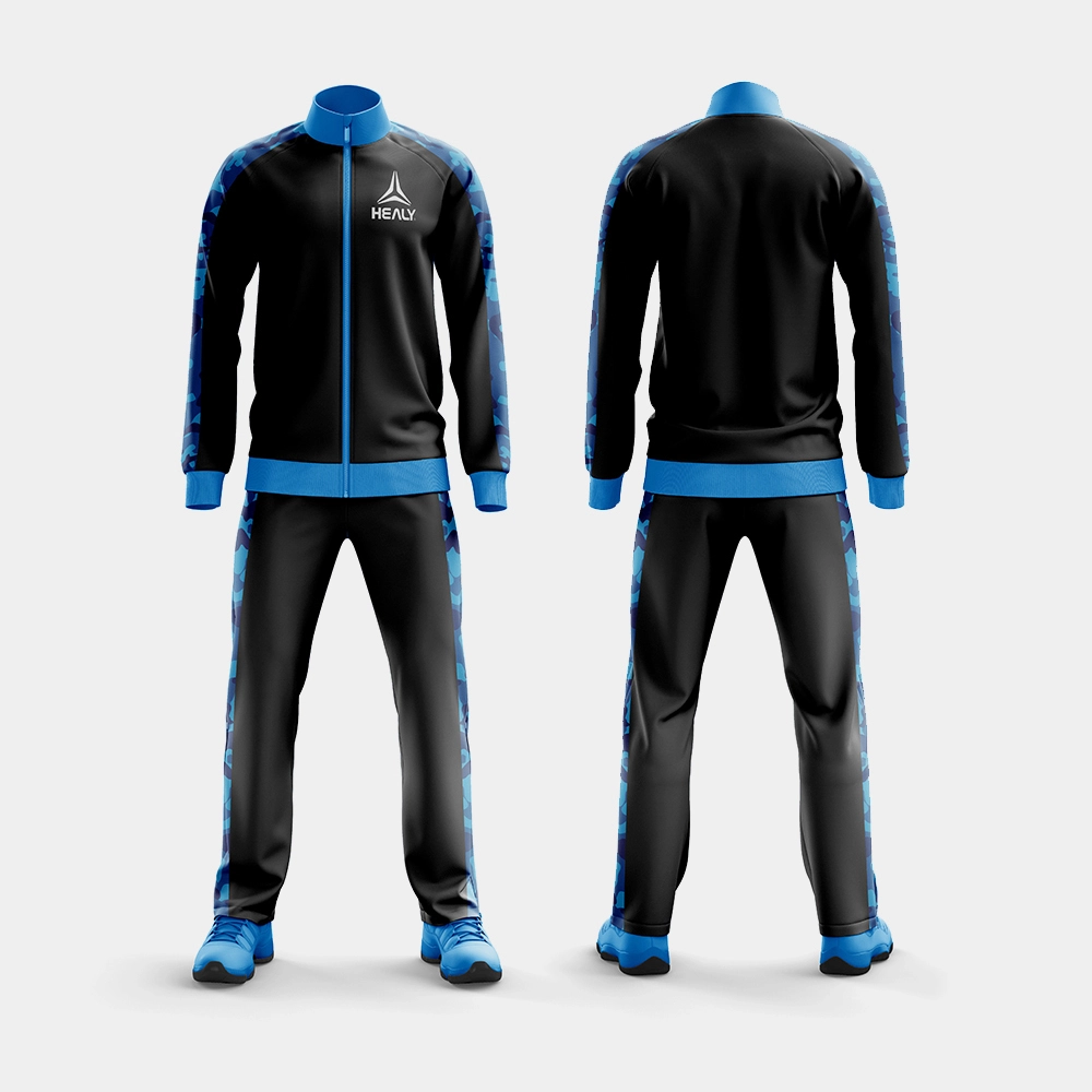 କଷ୍ଟମ୍ ଚାଲୁଥିବା ଜର୍ସି ଜିମ୍ ଫିଟନେସ୍ ପିନ୍ଧନ୍ତୁ 2 ଖଣ୍ଡ ପୁରୁଷ ଖାଲି ଫୁଟବଲ୍ ଟ୍ରାକସୁଟ୍ | 1