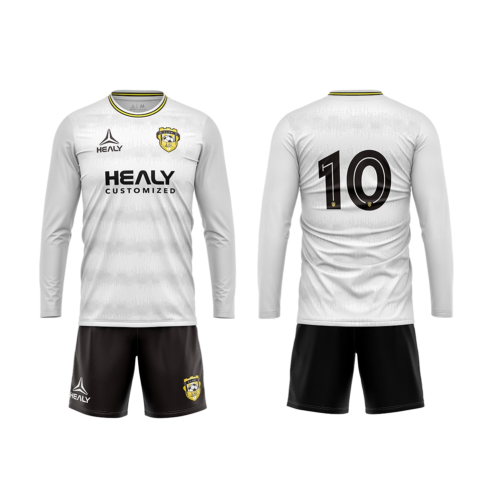 වාරික හිස් දිගු අත් පාපන්දු කමිස පුහුණු කට්ටලය තොග පිරිමි අභිරුචි පාපන්දු ජර්සි 1