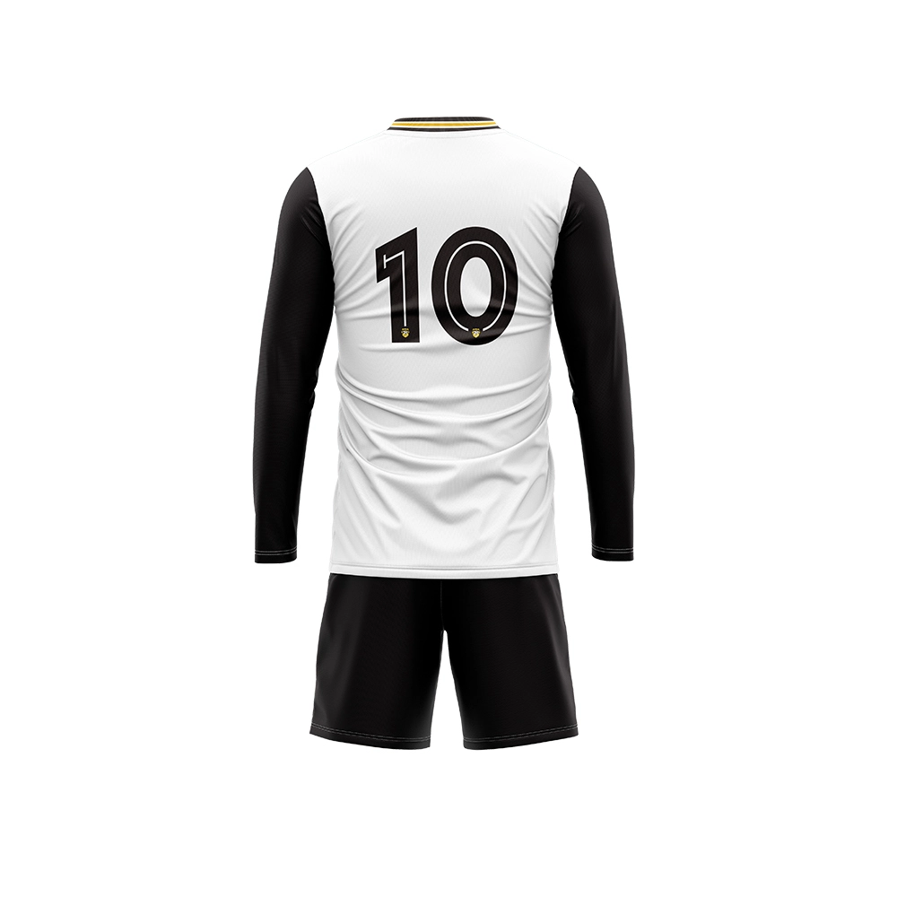 Langarm-Set, atmungsaktiv, Übergröße, 100 % Polyester, Fußballtrikots, Oberteile, Fußballmannschaftsuniform 2