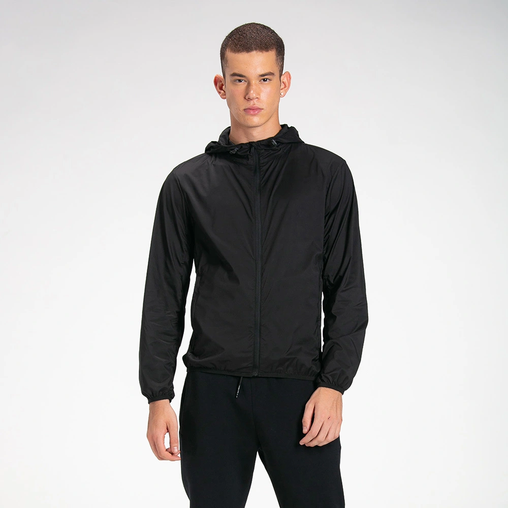 મેન્સ ટેક જેકેટ આઉટડોર વોટરપ્રૂફ ટ્રેનિંગ વેર ક્લાસિક લાઇટવેઇટ ફુલ ઝિપ હૂડી જેકેટ ફિશિંગ હાઇકિંગ પરફોર્મન્સ શર્ટ 1