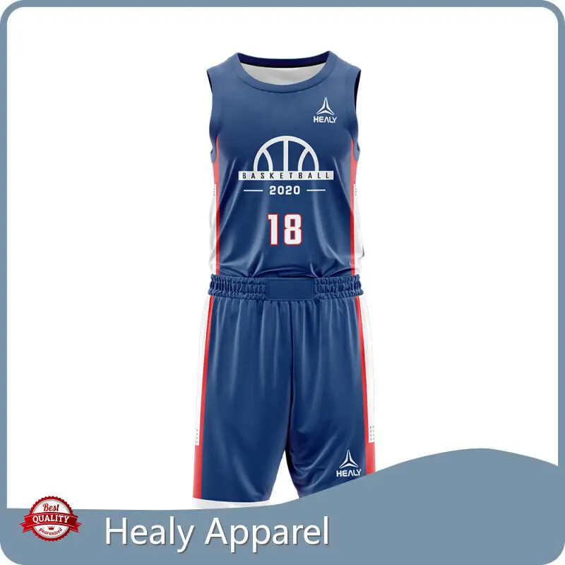 Custom Basketball Jersey Maker 7-14 Working Days Healy Sportswear Brand Customized Logo Printing 1