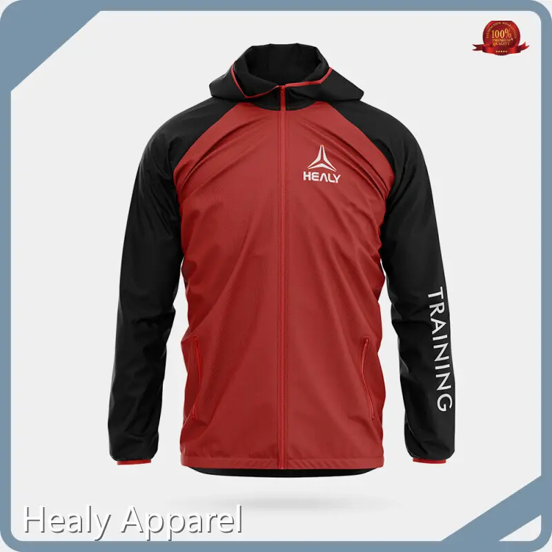 Hot Training Zip Up Jacket Accept Customized Labels Healy Sportswear Brand 1