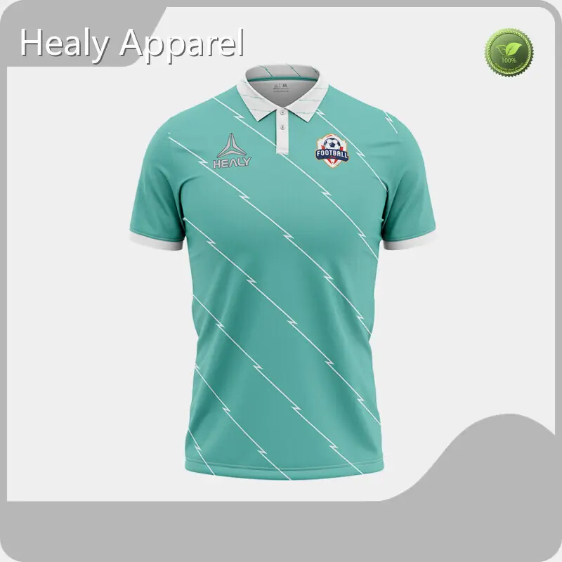 Healy Sportswear Best Football Polo T-shirts Customized 1