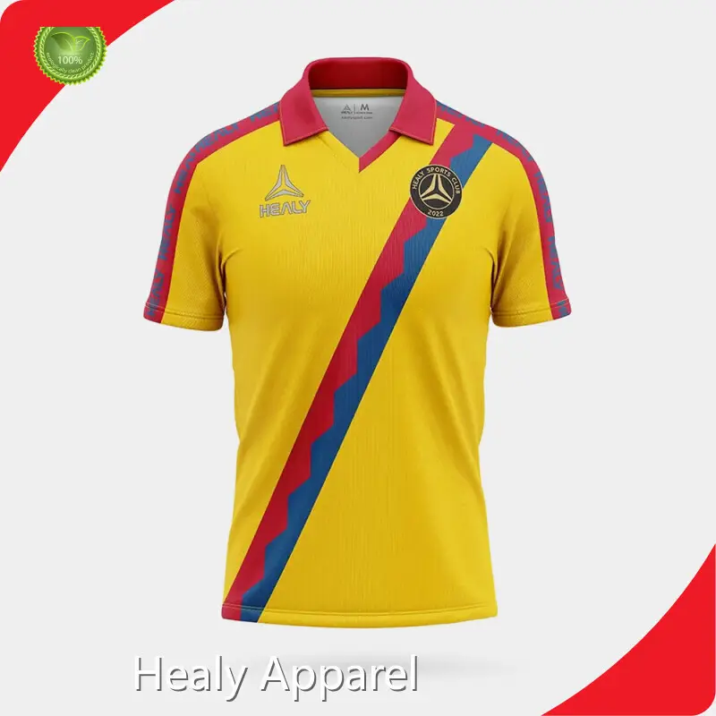 Custom Football Club Polo Shirts Retro Soccer Wear 0201 Healy Sportswear 1