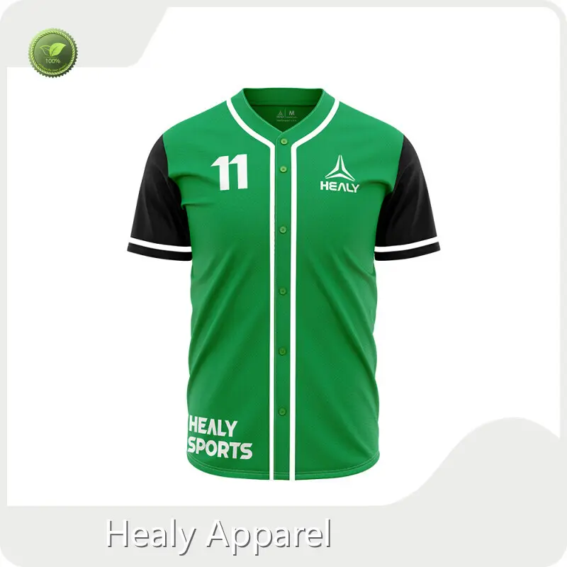 Custom Healy Sportswear Mens Plain Baseball Jersey 1