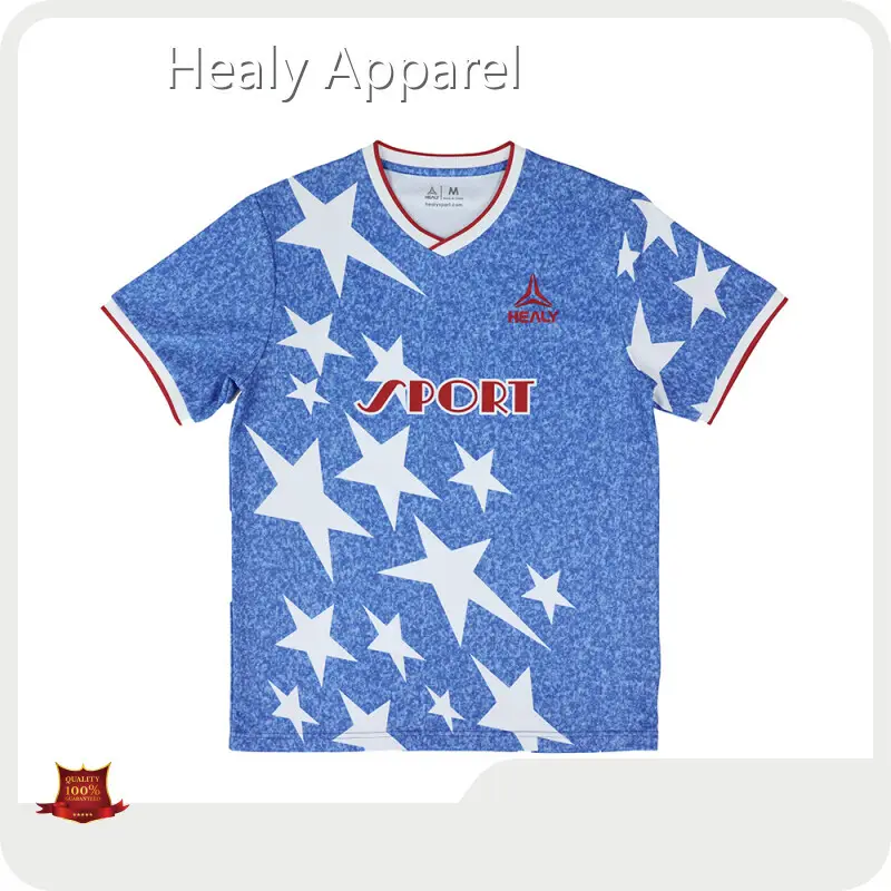 OEM Football T-shirt Custom Customized Logo Printing Healy Sportswear Company 1