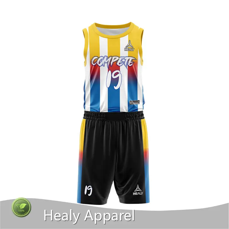 Hot Custom Reversible Basketball Jerseys Fashion Basketball Wear Healy Sportswear Brand 1