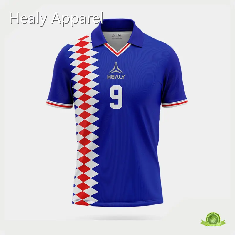 Hot Polo Shirt Supplier Retro Soccer Wear Healy Sportswear Brand 1