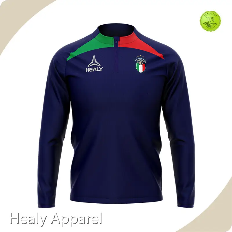 Soccer Zip Up Jackets Accept Customized Labels Healy Sportswear Company 1