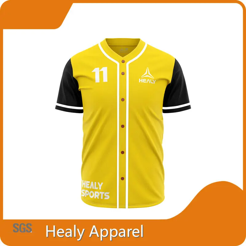 Bulk Buy Black Baseball Jersey Plain Vendor 1