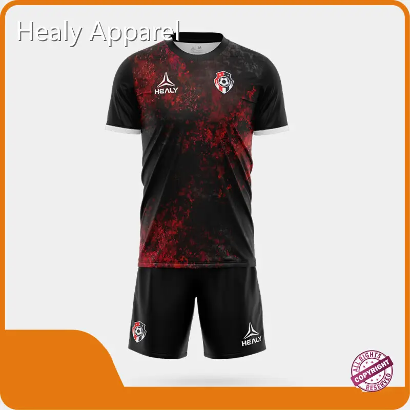 Healy Sportswear Custom Soccer Jersey Accept Customized Labelssupplier 1