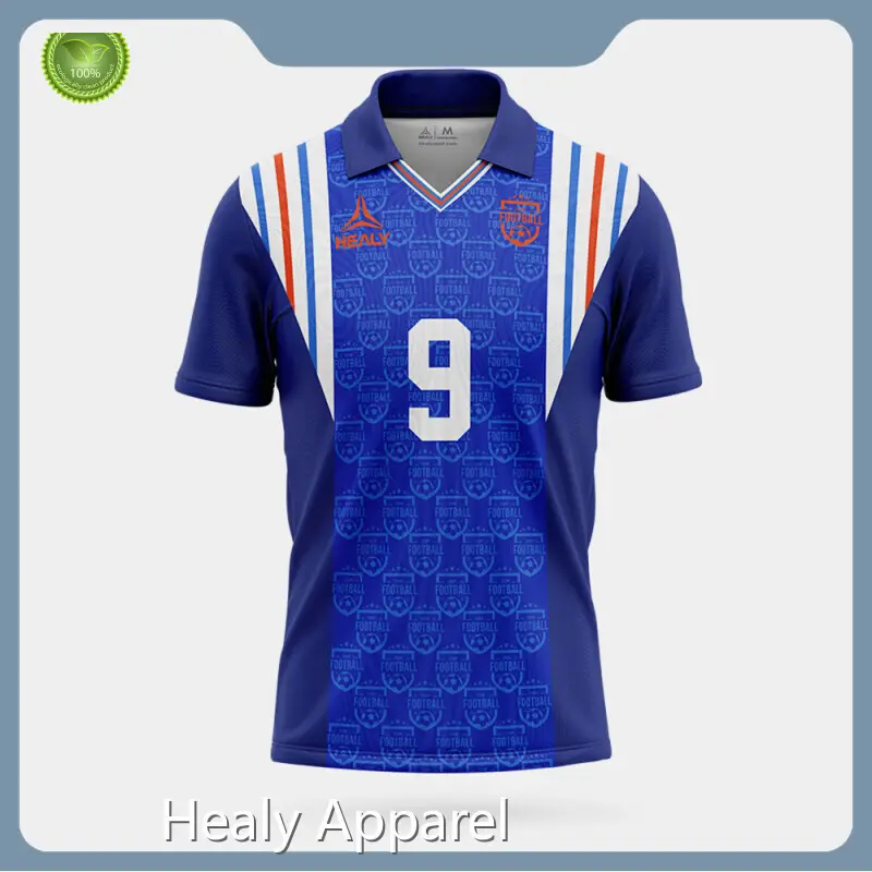 Healy Sportswear Football Polo T-shirts Customized Logo Printingmanufacturers 1