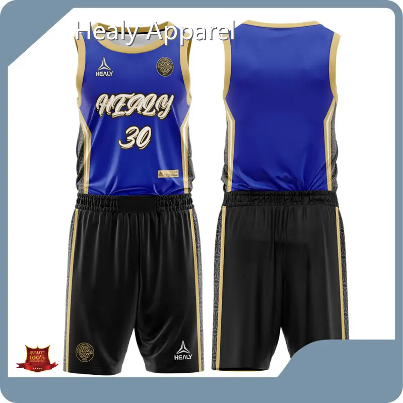 Healy Sportswear Basketball Jersey Design Maker OEM/ODM Servicefactory 1