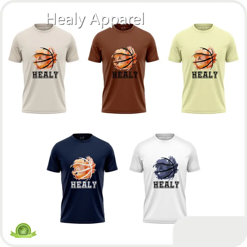 Wholesale Basketball T-shirts Accept Customized Labels by Healy Sportswear 1