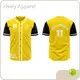 Healy Sportswear Plain Button Up Baseball Jersey Custom Size Plain Button Up Baseball Jerseymakers 1