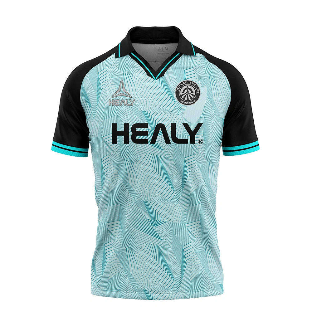 Sublimare Healy Sublimation Custom Polo Custom cu logo de broderie fotbal sport pentru bărbați Cămăși Polo de înaltă calitate 1