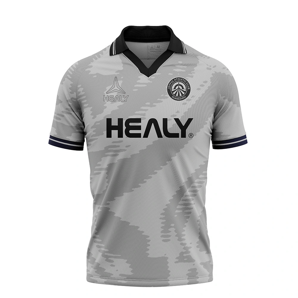 Healy vollständig maßgeschneidert Vintage Oversize Retro Football T-Shirt Man gegen Hals Polo Kragen 1