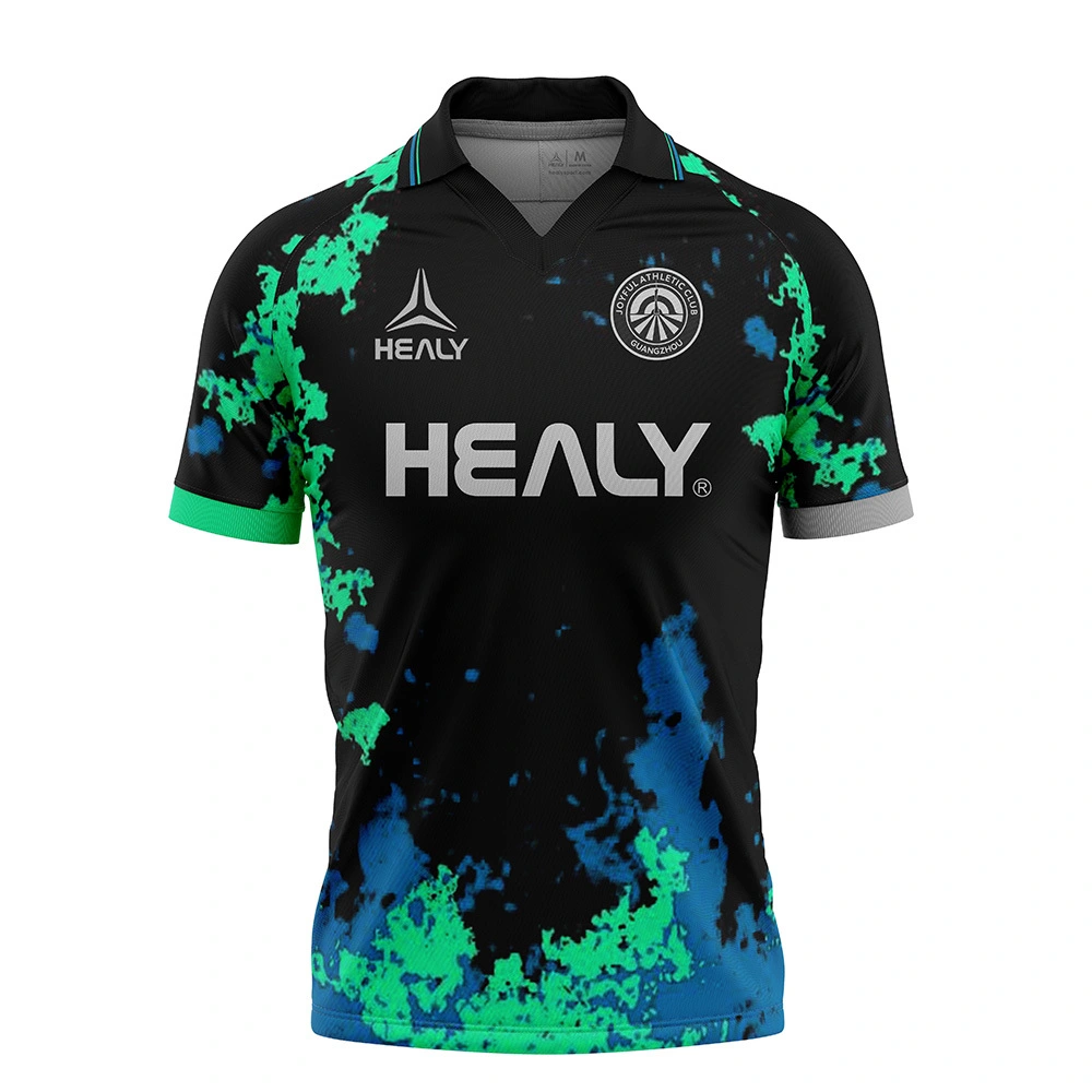 Healy Custom Vintage Soccer Club Uniformen Custom Sublimation Retro Team Shirt Polo 1