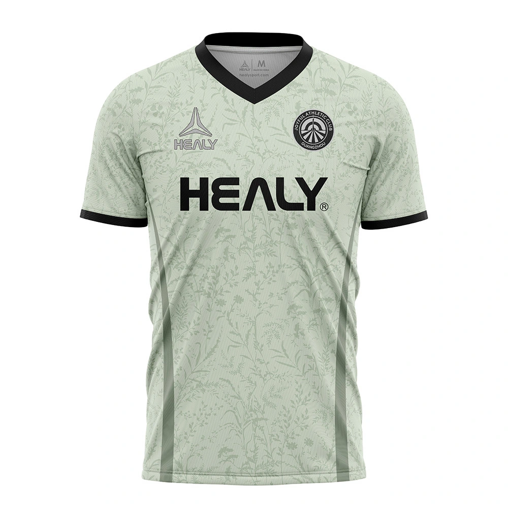 Fußballtrikot mit präziser Logo-Platzierung und V-Krankheit für Mannschaftssportarten 1