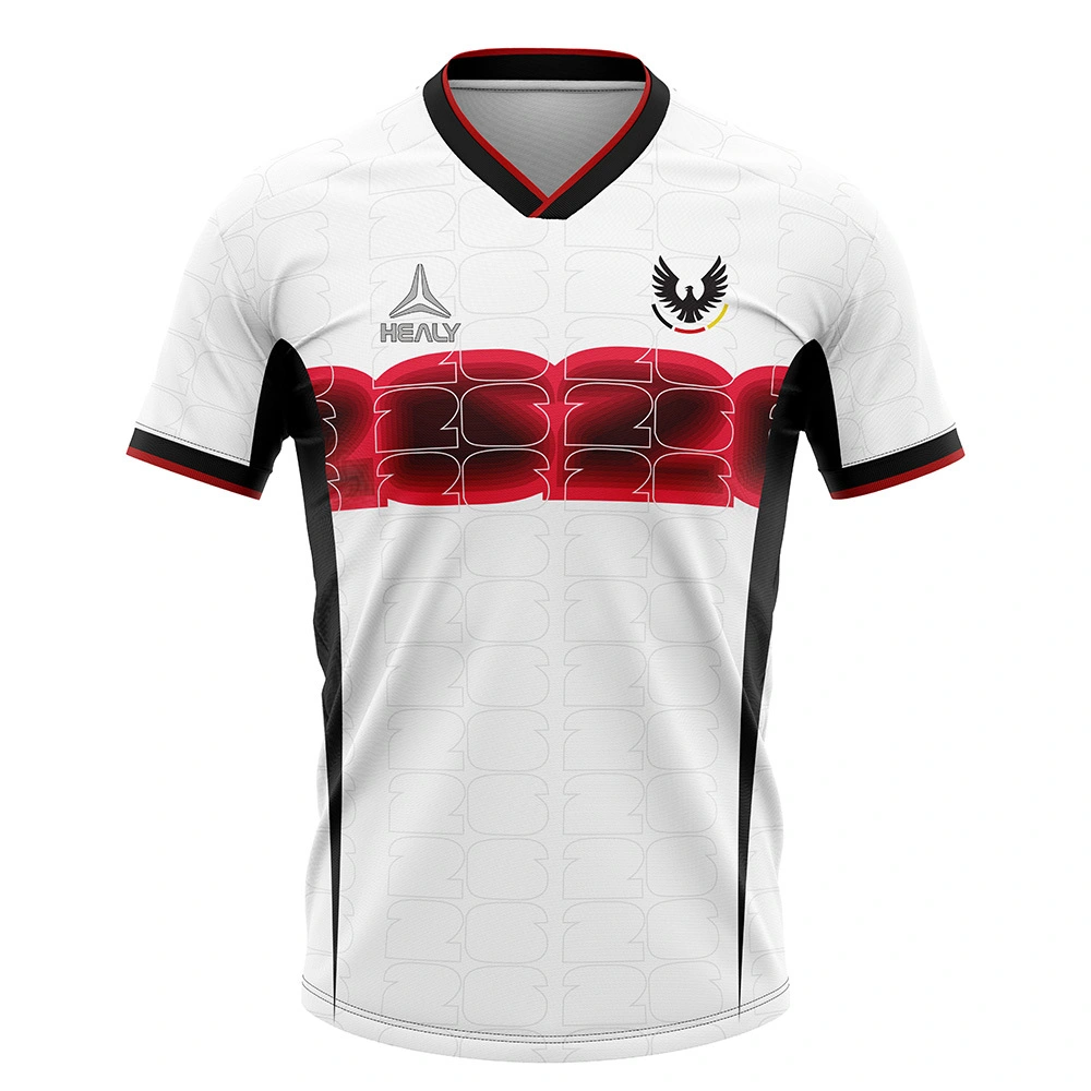 Healy vysoce výkonný rychlý suchý retro inspirovaný fotbalový dres ideální pro zápas a trénink 1