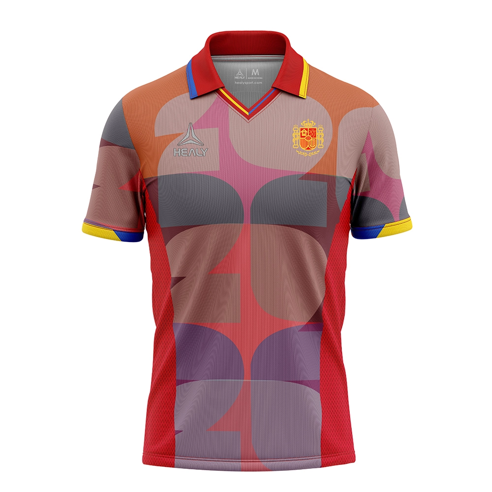 Healy Custom hochwertige Kultur inspirierte Multi -Color -Fußball -Trikots für nationale Style Squads 1