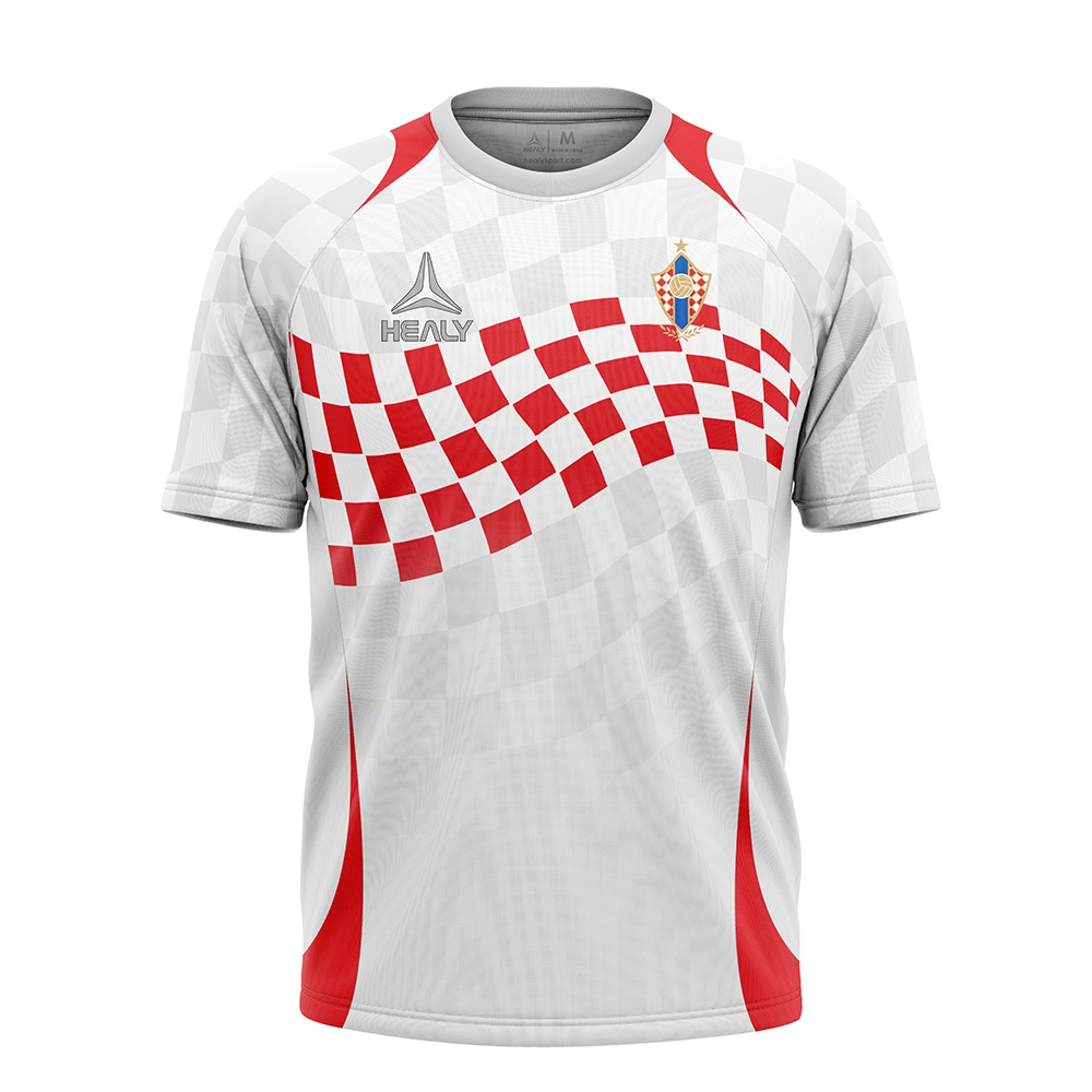 HEALY CULL COSTILLIVE FILLY SOCCER TIRM Trendy Chorvatsko Tematické kostkované fotbalové oblečení pro tým 1