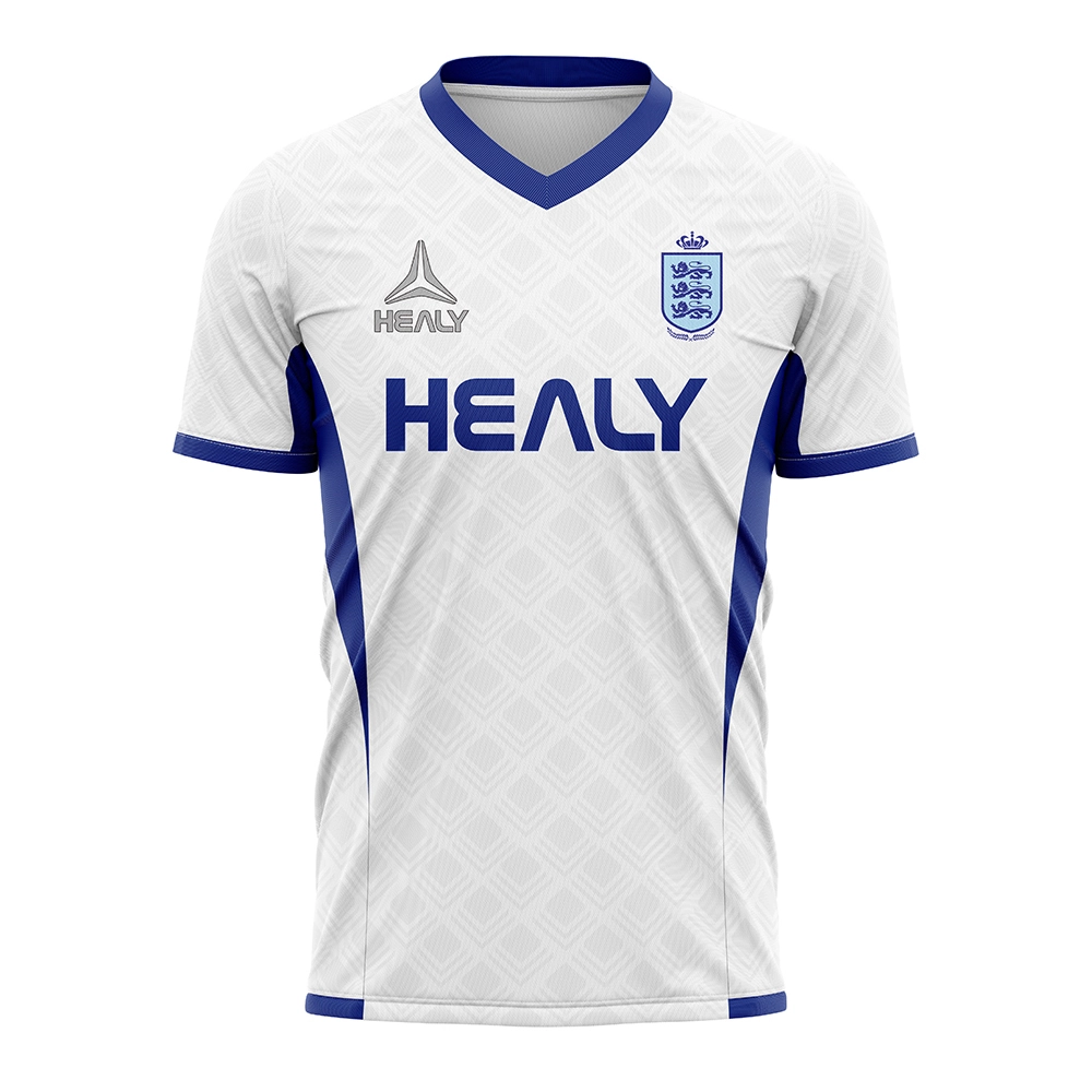 Healy Free Design Breattable Premium Football Jersey Lightweight England Inspired Soccer Top för England Supportrar 1