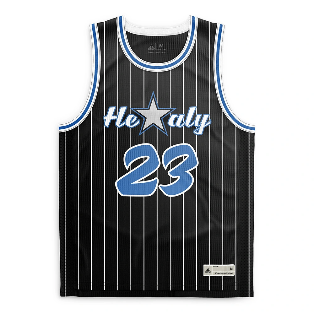 Camiseta de baloncesto de estilo retro con diseño gratuito de Healy, inspirada en la magia, de malla sin mangas para equipos 1
