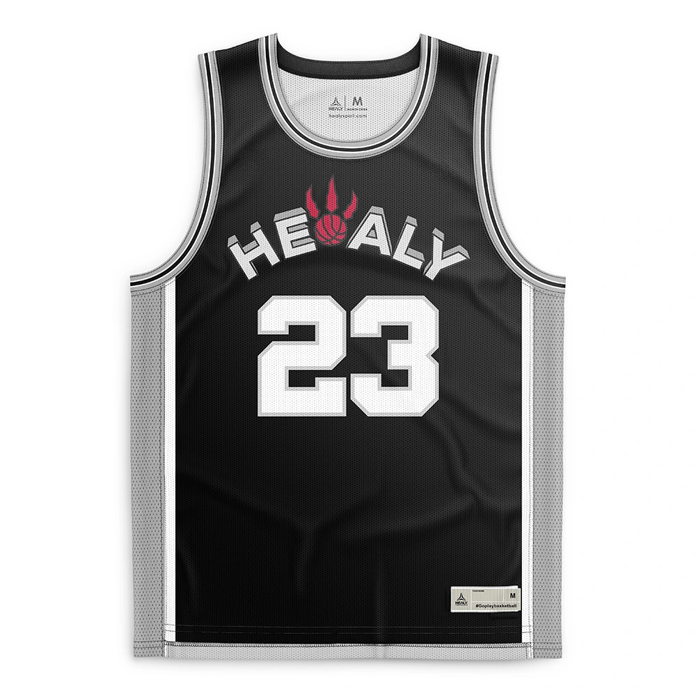 Mpira wa Kikapu wa Healy Premium Black Jersey Spurs Iliingiza Tangi ya Matundu yenye Kitambulisho Kinachoweza Kubinafsishwa kwa Wafuasi wa Timu Wenye Shauku. 1