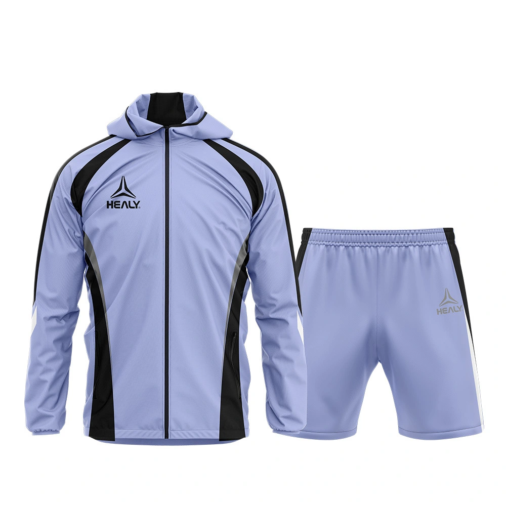 Healy Fully Customized Durable Tracksuits Lightweight Hooded Set with Black Accents for Team Training 1