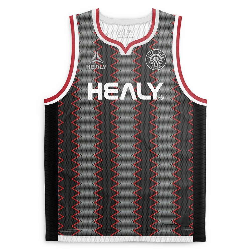 Geansaidh Ball-basgaid Healy Custom Vibe Dealbhadh Sònraichte agus Freagarrachd Comhfhurtail do Chluicheadairean Fa leth 1