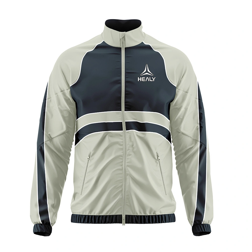 Breathable Mature Classic Hatless Training Jackets bakeng sa Lipapali tsa Sehlopha 1