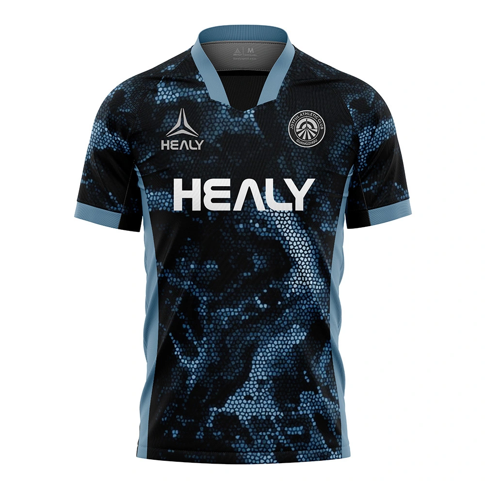 Modesch Fussballtrikot Stylesch Punktmuster Design UV-beständeg Fussballtrikot Trendy Uniform fir Fräizäitligen 1