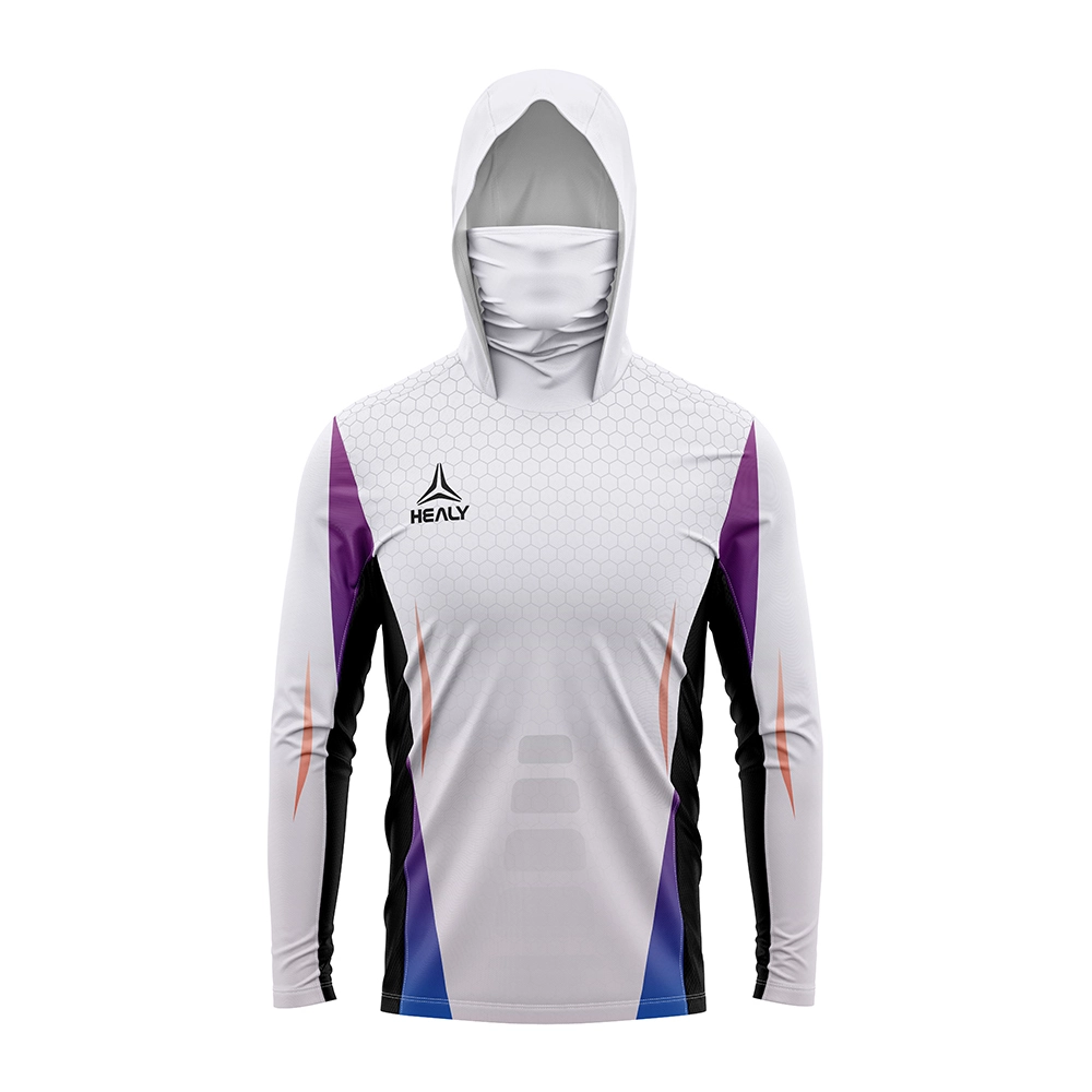 HEALY Tsika UPF 50+ Varume UV Kudzivirirwa Zuva Rekureba Sleeve Kuita Hove Hoodie Hood Shirts 1