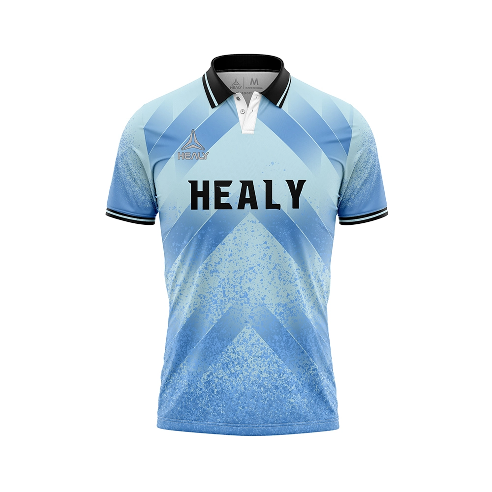 Refreshing Light Blue Polo V Neck with Button Soccer Jersey Unique Clean Design Custom Retro Football Shirt Polo Shirts 1