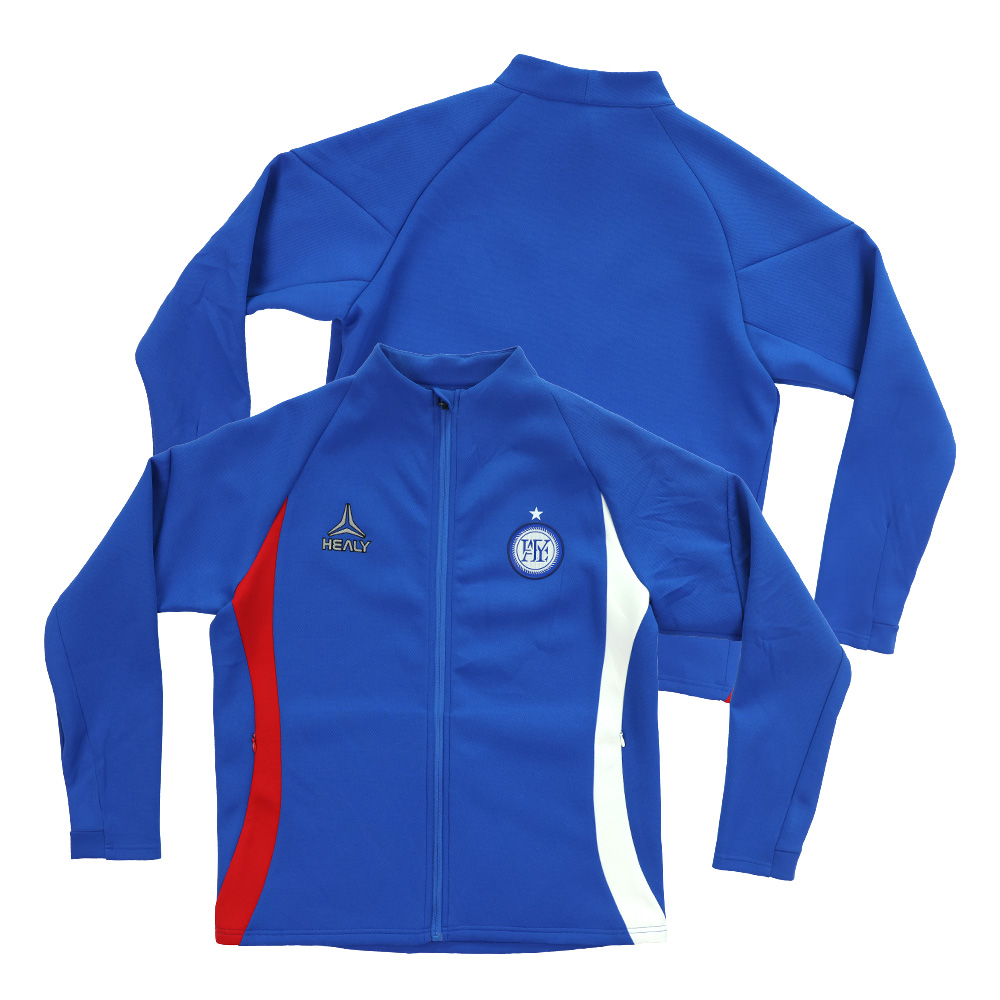 HEALY Personalized Zip-Up Retro Football Jacket Custom Soccer Track ...
