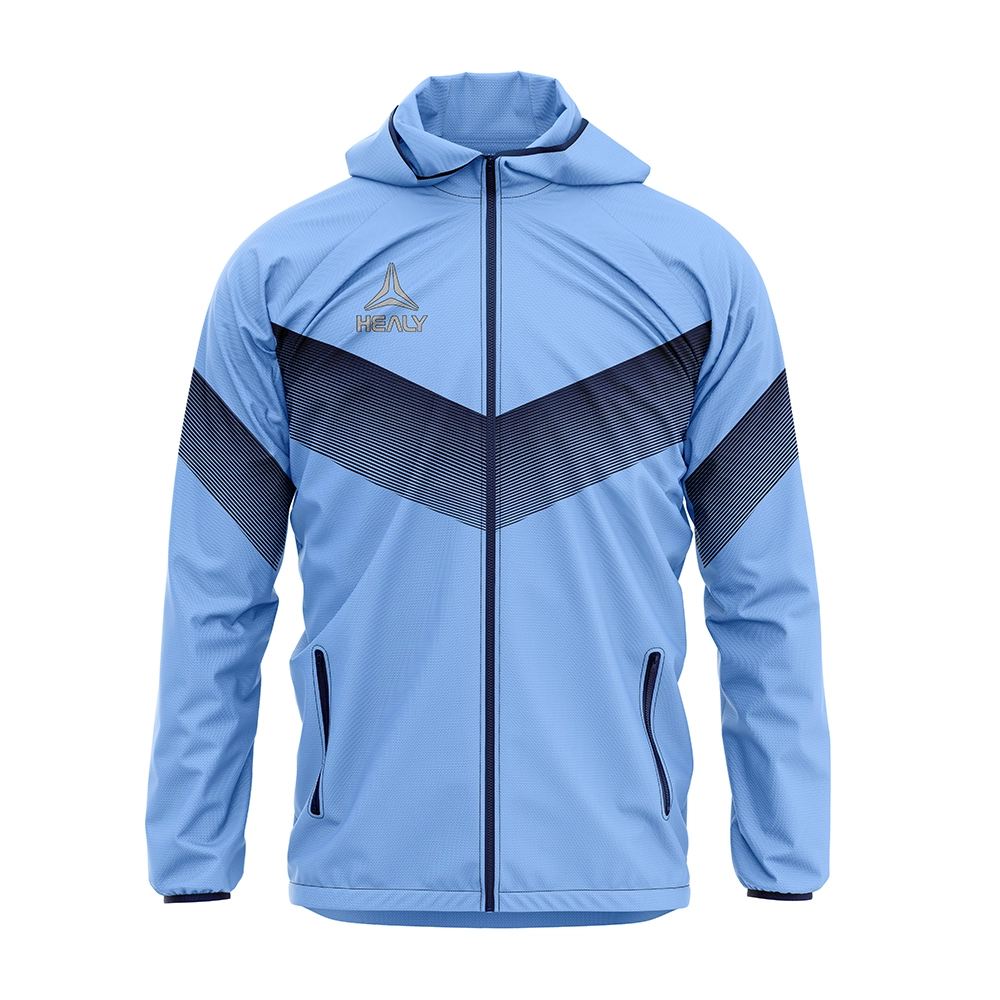 HEALY Benotzerdefinéiert bequem winddicht Kapuzenjacke Liicht Männer Outdoorjacke Kapuzen Casual Mantel fir alldeeglech Outfits 1