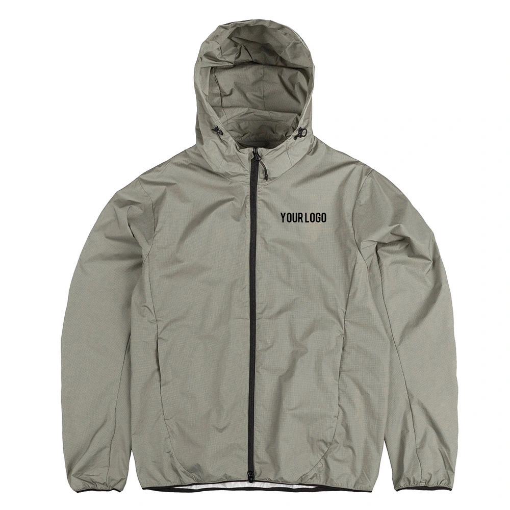 Нейлонова спортзал унісекс вітровка відкритий повсякденний капюшон з регульованою шапкою фітнес легкий сонцезахисний одяг для щоденного спорту 1