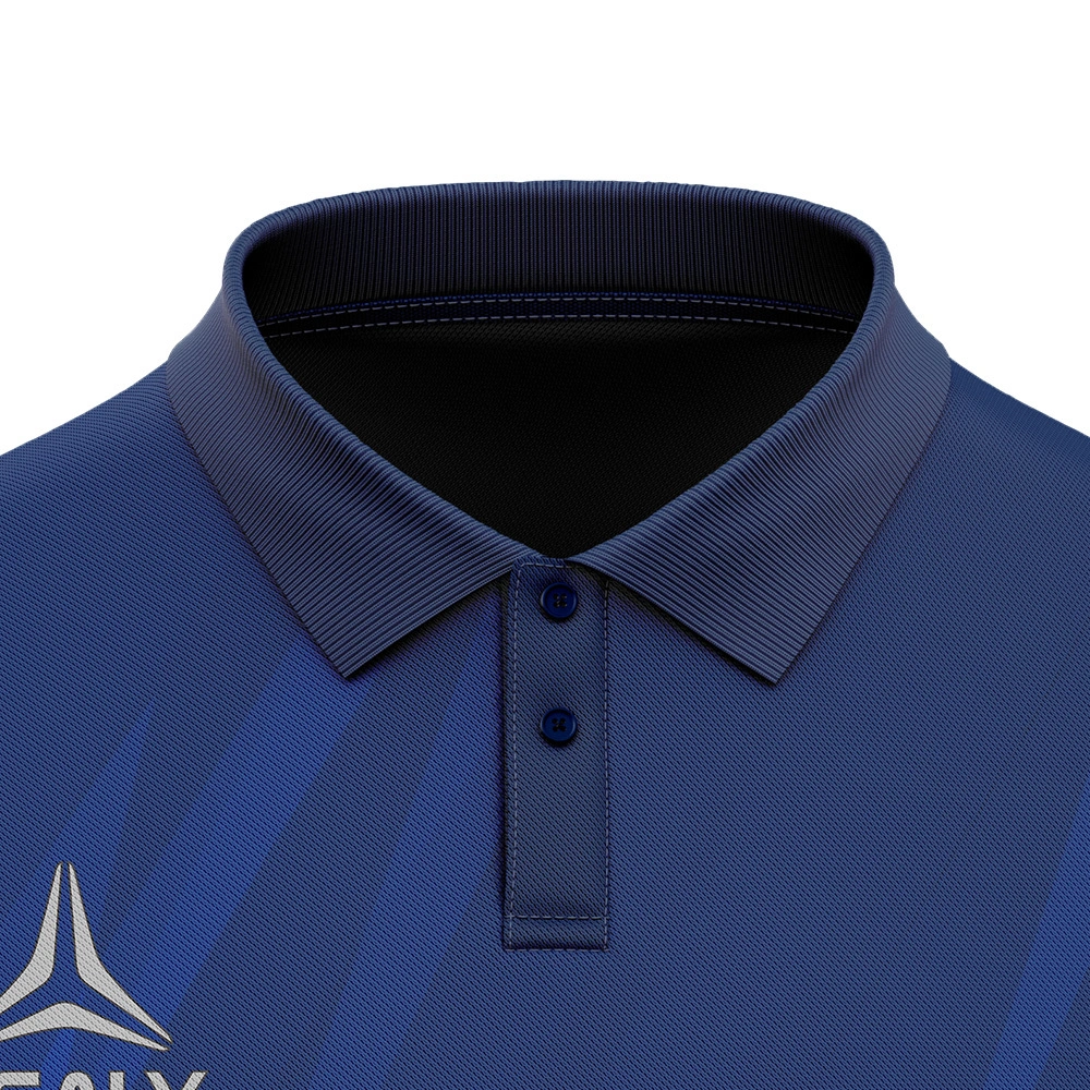 Geansaithe Polo Sacair Fir le Grádán Gorm Domhain, Coiléar Cnaipe,  Saincheaptha, Buan, Triomú Tapa | Healy Sportswear, image size:1000x1000